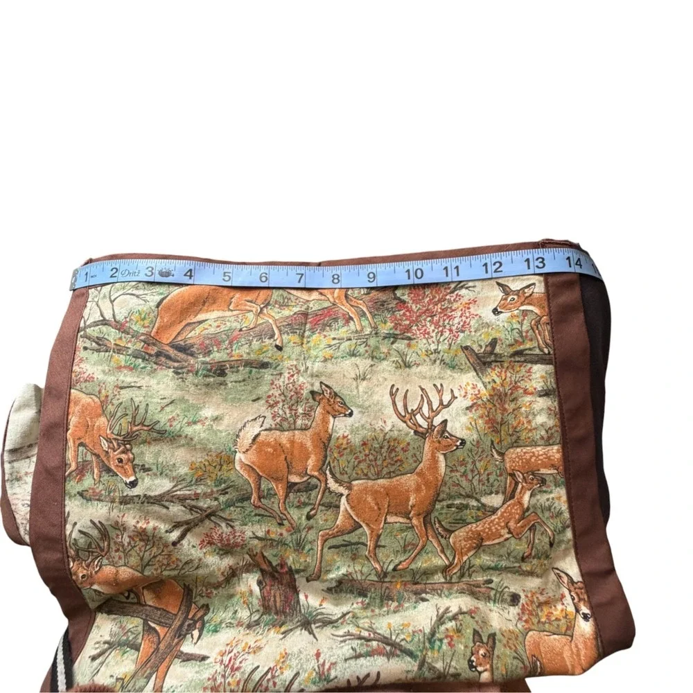 Handmade Deer Stag Table‎ Linens Lot (4) 2 Runners + 2 Placemats Rustic Lodge